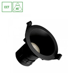 FIALE CORE COMPLETE DOWNLIGHT 7W CCT 230V 45ST IP20 UGR<19 FI90X85MM CZARNY OKRĄGŁA
