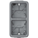 PLEXO55 Puszka natykowa podwójna pionowa SZARA 1we/2wy Legrand 069661