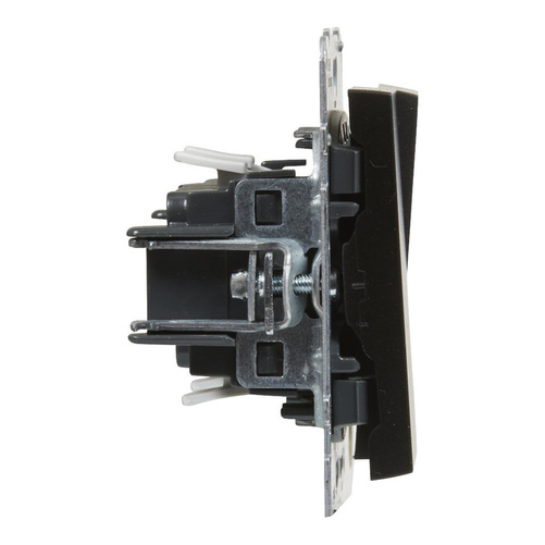 SUNO - Łącznik świecznikowy - 10 AX - 250 V~ - zaciski automatyczne, Czarny - Legrand 721405