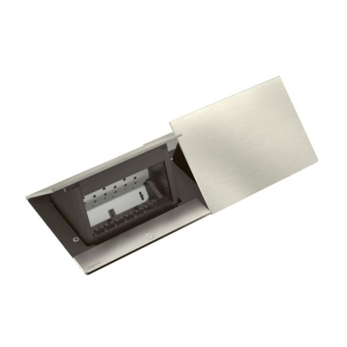 INCARA: Puszka Pop up 2x4 moduły do wyposażenia SZCZOTKOWANE ALUMINIUM Legrand 654804