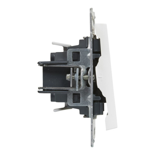 SUNO - Przycisk pojedynczy z symbolem dzwonka - 6 A - 250 V~ - zaciski automatyczne, Biały -  Legrand 721113