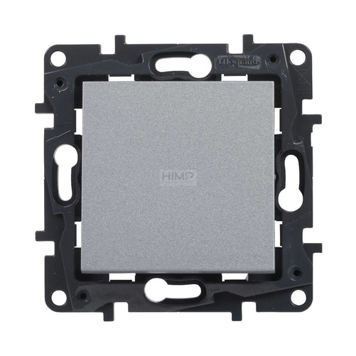 Niloe Step - Przycisk pojedynczy 6 A - Aluminium Legrand 863309
