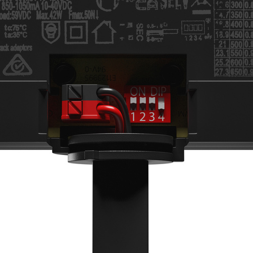 ANDROMEDA 27W NW 230V 36, 60st. IP20 Ra90 74x170x170 CZARNY 5 lat gwarancji DALI