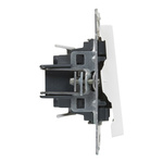 SUNO - Przycisk pojedynczy z symbolem dzwonka - 6 A - 250 V~ - zaciski automatyczne, Biały -  Legrand 721113