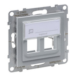 SUNO - Adapter KEYSTONE podwójny, Aluminium -  Legrand 721345