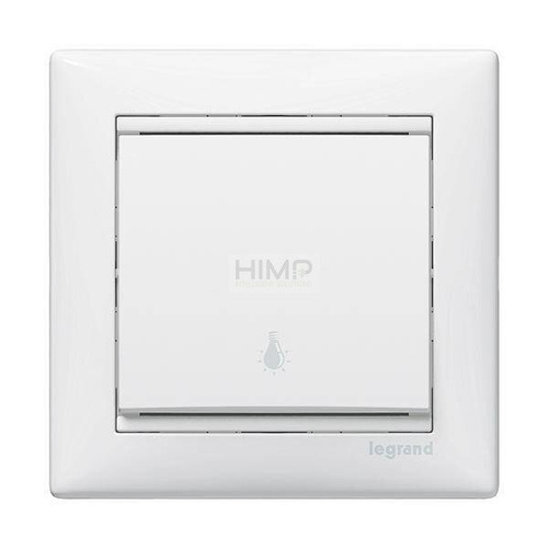 VALENA Przycisk jednobiegunowy z symbolem lampy KREM 10A-250V~ Legrand 774312