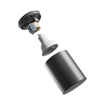 CHLOE GU10 NATYNKOWA GU10 250V IP44 70X90MM CZARNY OKRĄGŁA NIERUCHOMA