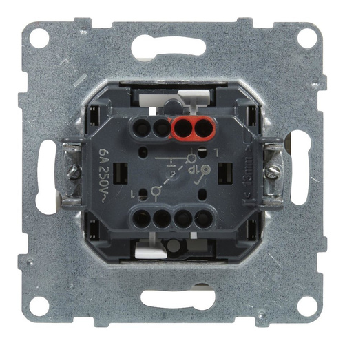 SUNO - Przycisk pojedynczy - 6 A - 250 V~ - zaciski automatyczne, Biały -  Legrand 721109