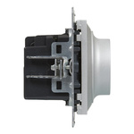 SUNO - Ściemniacz obrotowy - 240 V~ - 50 Hz - 5 - 75 W ( 10 lamp maks.) dla lamp LED z opcją ściemniania - bez zacisku neutralnego, Aluminium - Legrand 721379