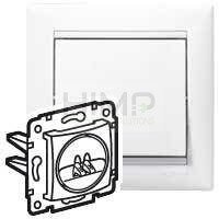 VALENA Gniazdo głośnikowe pojedyczne BIAŁE Legrand 774223