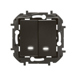 NOWE NILOE - ŁĄCZNIK ŚWIECZNIKOWY PODŚWIETLANY 10 AX CZARNY - Legrand NP2121BK