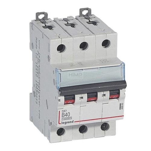 WYŁĄCZNIK NADPRĄDOWY S 313 3P B 40A 10000A SERII DX³ Legrand 408995