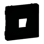 VALENA LIFE - Plakietka gniazda głośnikowego pojedynczego CZARNA Legrand 756362