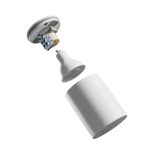 CHLOE GU10 NATYNKOWA GU10 250V IP44 70X90MM BIAŁY OKRAGŁA NIERUCHOMA