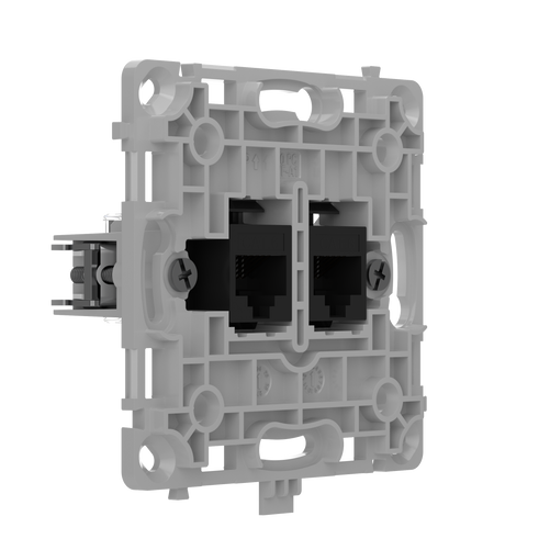 Gniazdo sieciowe LAN RJ45 podtynkowe czarne – OutletCore (LAN) – AJAX SYSTEMS 128846.165.BL