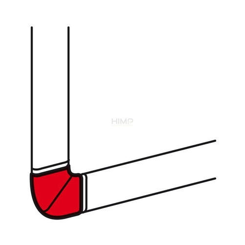 DLP Kąt płaski regulowany 85st do 120st biały Legrand 033747