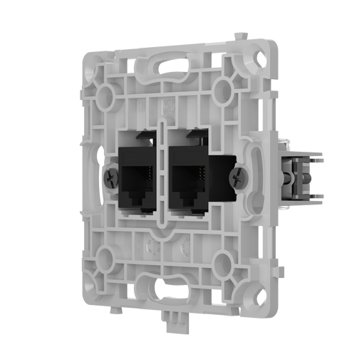 Gniazdo sieciowe LAN RJ45 podtynkowe czarne – OutletCore (LAN) – AJAX SYSTEMS 128846.165.BL