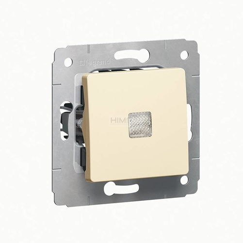 CARIVA Łącznik jednobiegunowy podświetlany KREM 10AX-250V~ Legrand 773710