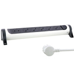 Przedłużacz obrotowy 6X2P+Z włącznik, przewód 3m, Biały/Grafitowy Legrand 049462