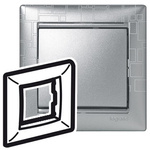 VALENA -  Ramka pojedyncza ALUMINIUM KUBIZM  Legrand 770341