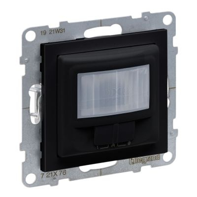 SUNO - Łącznik automatyczny bez zacisku neutralnego 100W LED, CZARNY Legrand 721476A