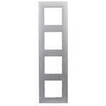 Niloe Step - Ramka Poczwórna Aluminium szczotkowane Legrand 863894