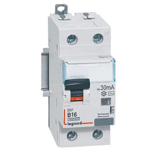 WYŁĄCZNIK RÓŻNICOWONADPRĄDOWY P 312 2P B 16A 30MA TYP AC 10KA SERII DX³ Legrand 410972