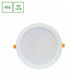 Oprawa DURE 3 DOWNLIGHT 24W Barwa Zimna 230V 110st IP54 IK06  BIAŁY okrągła SLI043009CW_PW