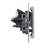 SUNO - Gniazdo 2XRJ45/kat 6 UTP, Aluminium - Legrand 721353