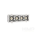 Oprawa Sufitowa Podtynkowa MODERN DAY MINI GU10 X 4 GU10 250V IP20 Biała z Czarnym Środkiem SpectrumLED SLIP002004