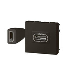 MOSAIC gniazdo HDMI preterminowane 2 moduły CZARNY Legrand 079479L