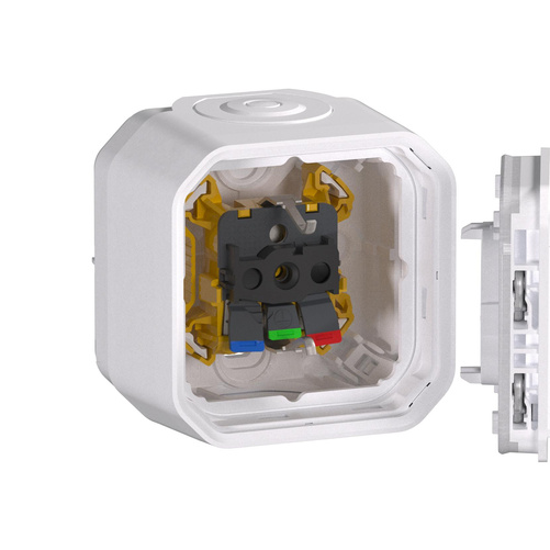 Nowe Plexo - Gniazdo Schuko 2P+Z zaciski automatyczne, komplet natynkowy 16 A-250V~ - białe - Legrand 069770L