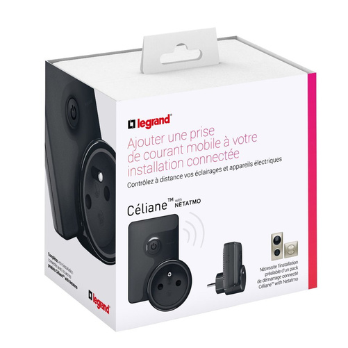 Celiane with Netatmo - gniazdo mobile connected 16A - Szare Legrand 064887