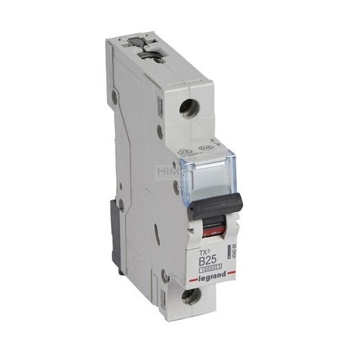 WYŁĄCZNIK NADPRĄDOWY S 311 1P B 25A 10000A SERII TX³ Legrand 404086