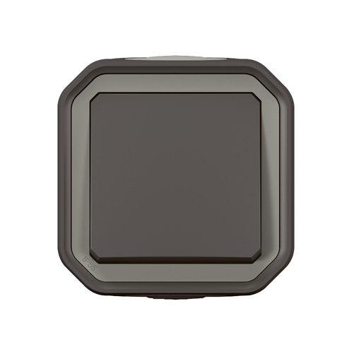 Nowe Plexo - Łącznik schodowy, komplet natynkowy 10AX-250V~ - antracyt - Legrand 069761L