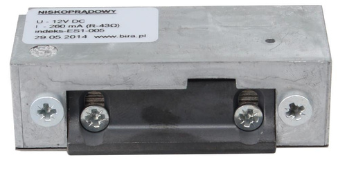 Elektrozaczep BIRA symetryczny ES1-005 12V DC R5 (niskoprądowy) 