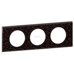 CELIANE - Ramka skóra czarna pixel potrójna Legrand 069453