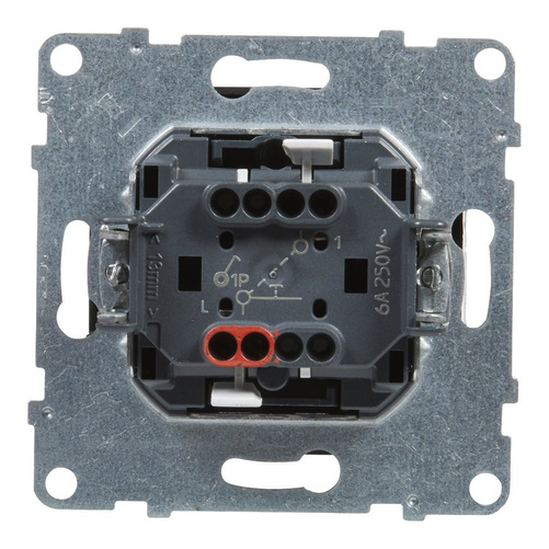 SUNO - Przycisk pojedynczy - 6 A - 250 V~ - zaciski automatyczne, Czarny -  Legrand 721409