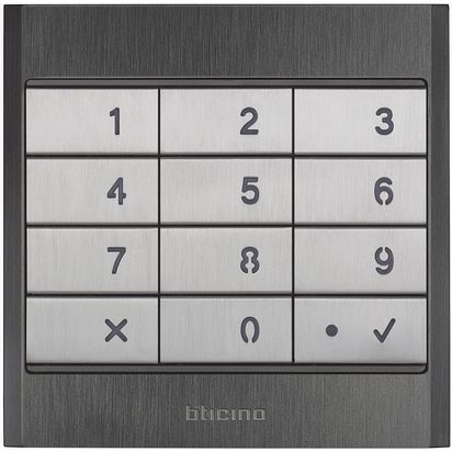 Linea 5000 moduł klawiatury, aluminium – Bticino 345500