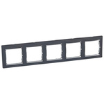 VALENA Ramka pięciokrotna pozioma CZARNY/SREBRO Legrand 770395