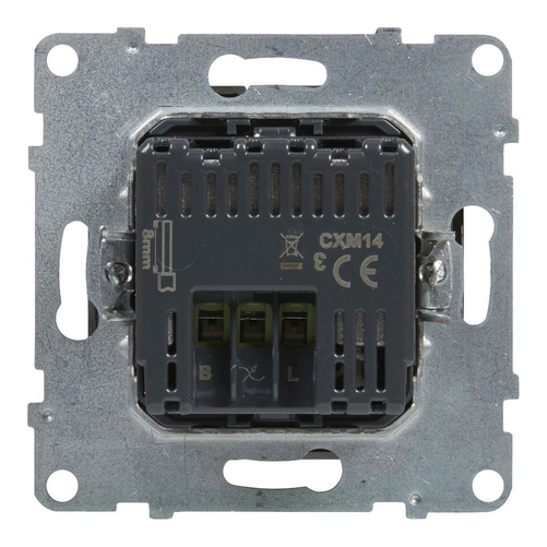 SUNO - Ściemniacz przyciskowy - 240 V~ - 50 Hz - 5 - 75 W ( 10 lamp maks.) dla lamp LED i świetlówek kompaktowych z opcją ściemniania - bez zacisku neutralnego, Aluminium - Legrand 721378