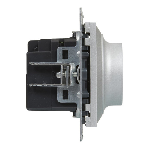 SUNO - Ściemniacz obrotowy - 240 V~ - 50 Hz - 5 - 75 W ( 10 lamp maks.) dla lamp LED z opcją ściemniania - bez zacisku neutralnego, Aluminium - Legrand 721379