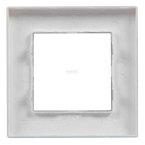 Niloe Step - Ramka Pojedyncza Aluminium szczotkowane Legrand 863891