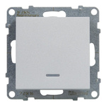 SUNO - Łącznik schodowy z podświetleniem - 10 AX - 250 V~ - zaciski automatyczne, Aluminium - Legrand 721316