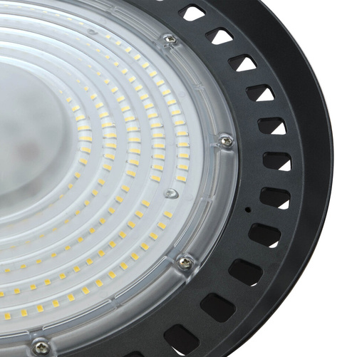 Oprawa Hermetyczna PLATEO SUN HIGH BAY 190W Barwa Neutralna 230V 90st IP66 IK09 353x114mm Czarna SpectrumLED SLI044021NW