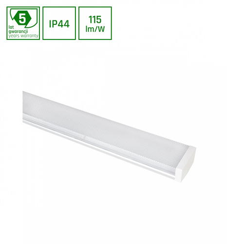 LIMEA PRISMATICA  1200mm 40W NW 230V 100st IP44 IK10 1200x110x60mm 5 lat gw.