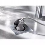 Pokrywa gniazda podłogowego podwójna prostokątna INOX Legrand 089702