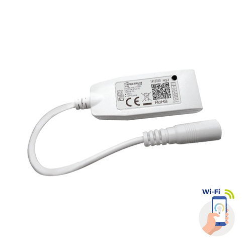 Kontroler do pasków LED RGBW+CCT+DIMM 12/24V DC 24W/48W z konektorem Wi-Fi Spectrum SMART WOJ+05641