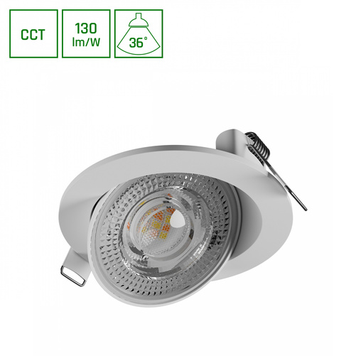 MOBILO LED 6.5W CCT 230V 36ST IP20 FI105x35MM BIAŁY OKRĄGŁA