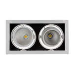 Oprawa Sufitowa Podtynkowa MODERN-DAY 2COB 45st 230V 2x15W IP20 Barwa Ciepła DOWNLIGHT Silver SpectrumLED SLI015023WW